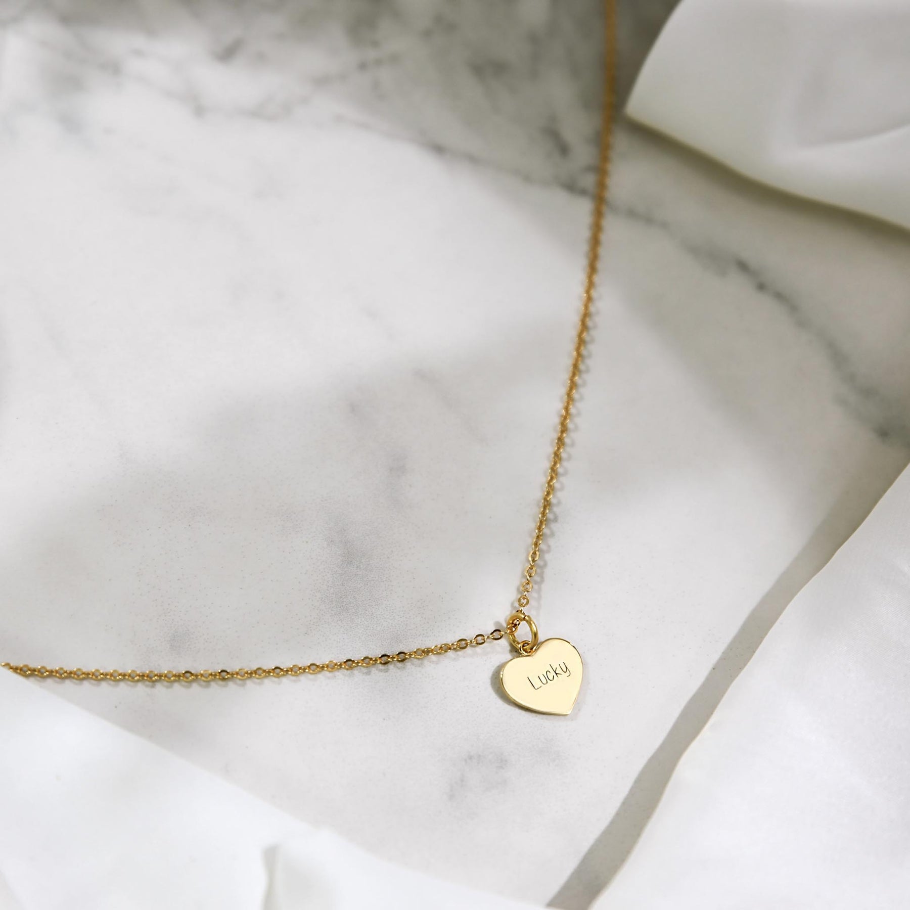 Double-Sided Custom Paw Heart Necklace