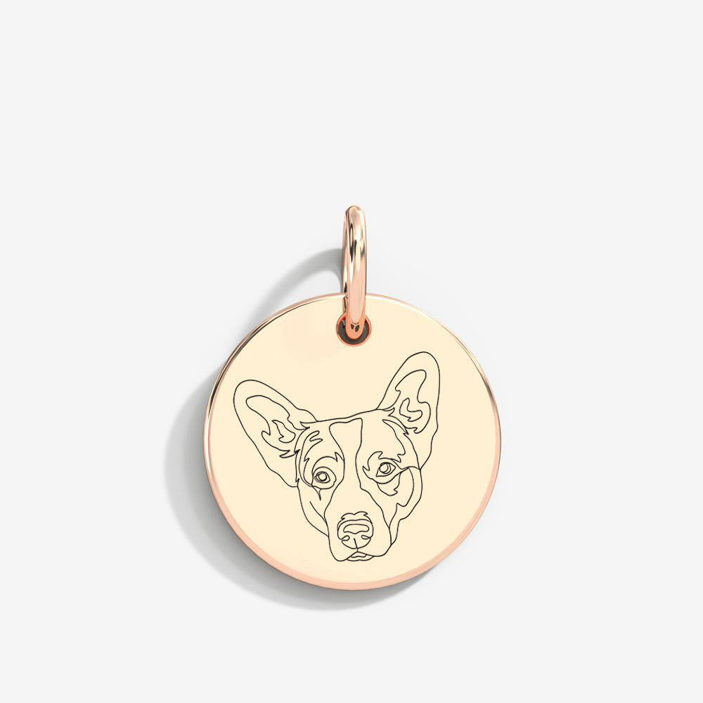 Custom Pet Lineart Pendant