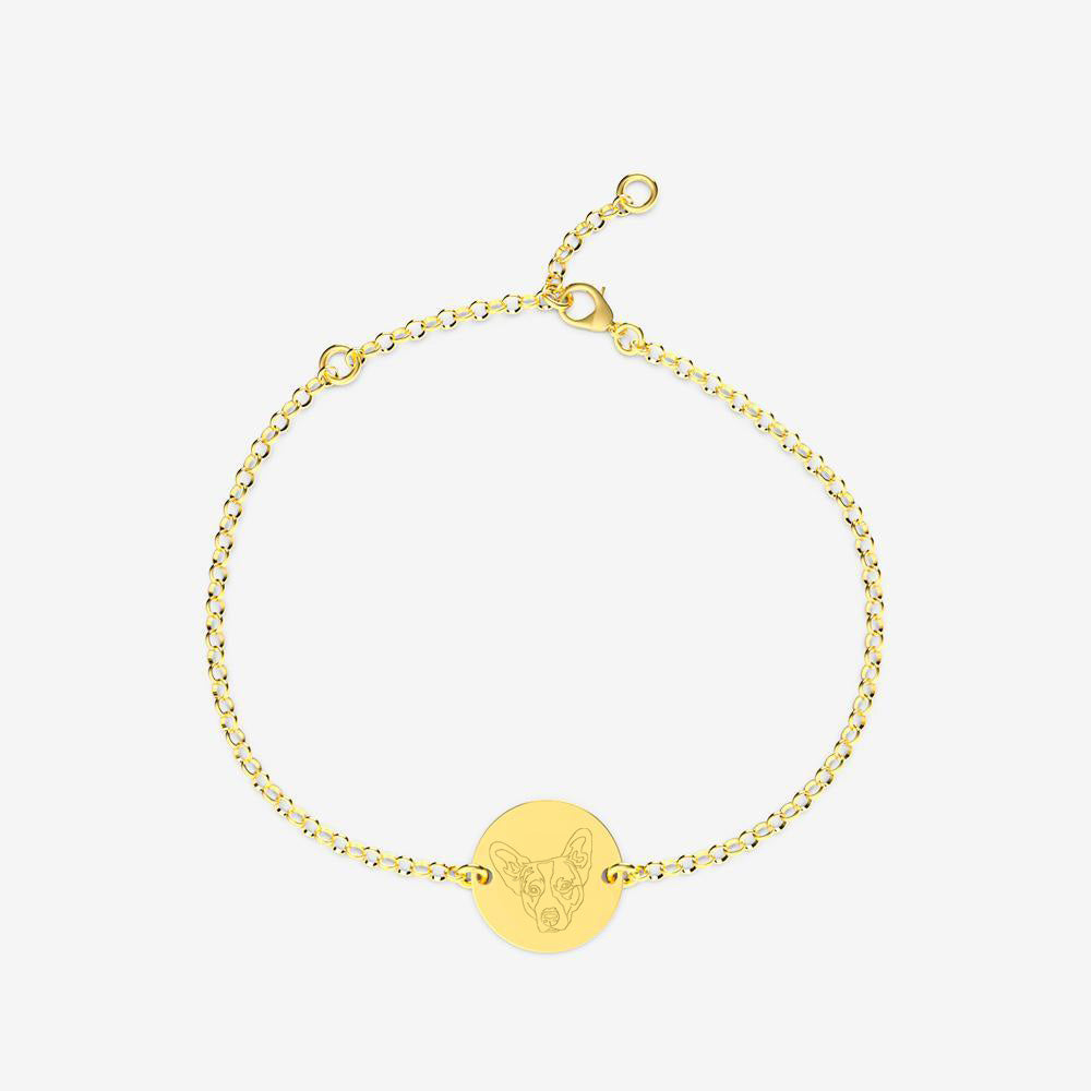 Double-Sided Custom Pet Lineart Bracelet