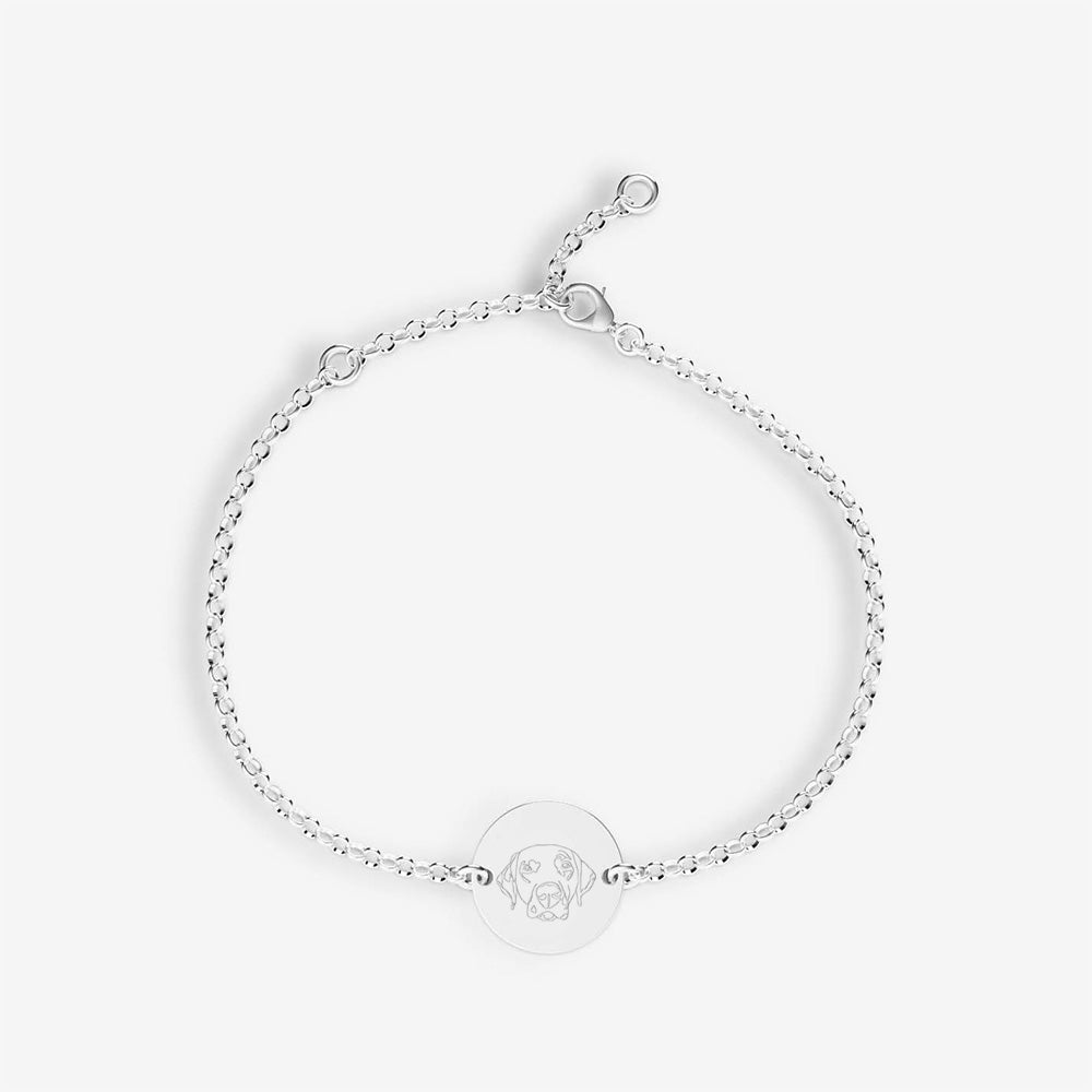 Double-Sided Custom Pet Lineart Bracelet