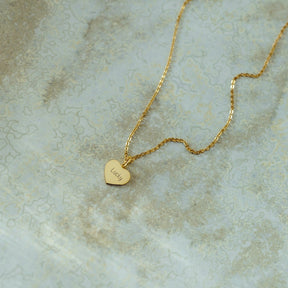 Custom Paw Heart Necklace