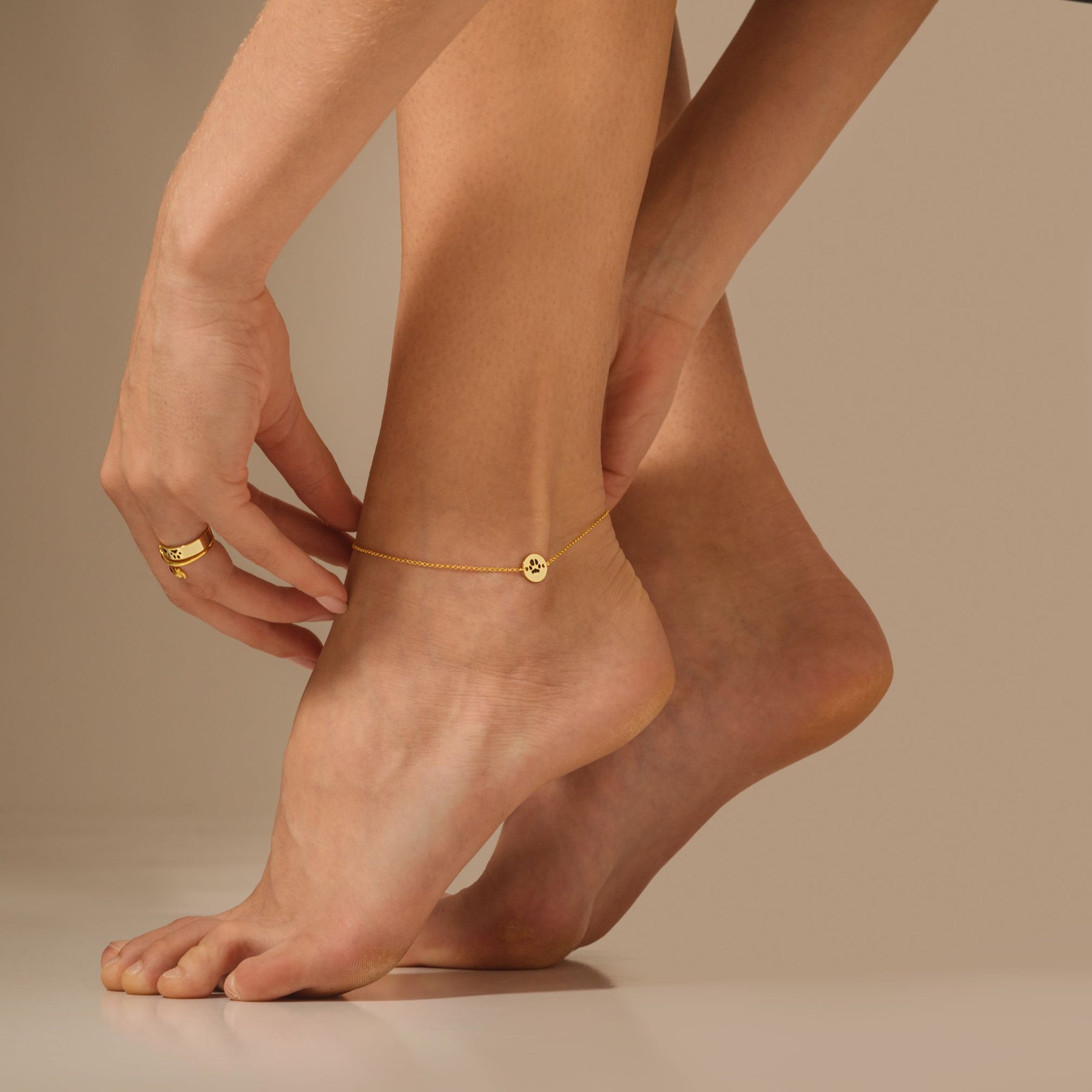 Custom Paw Anklet Custom Paw Jewelry