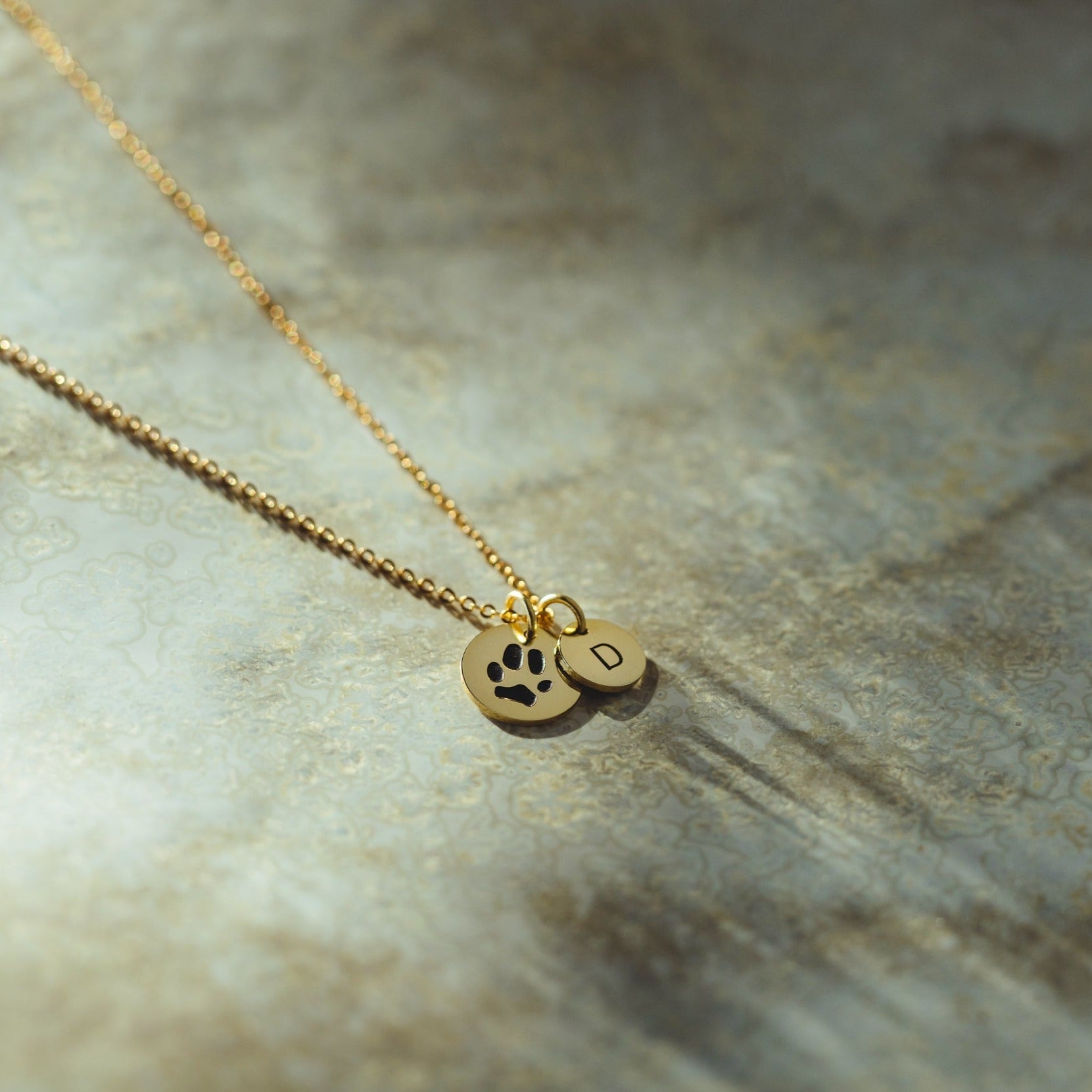 Double-Sided Custom Paw Necklace