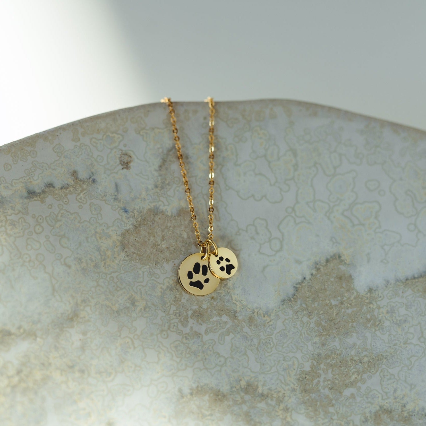 Double-Sided Custom Paw Necklace