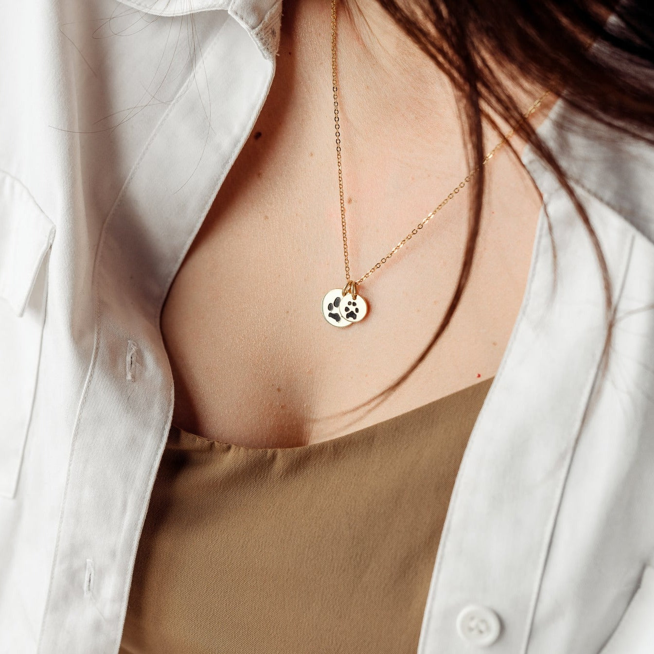 Double-Sided Custom Paw Necklace