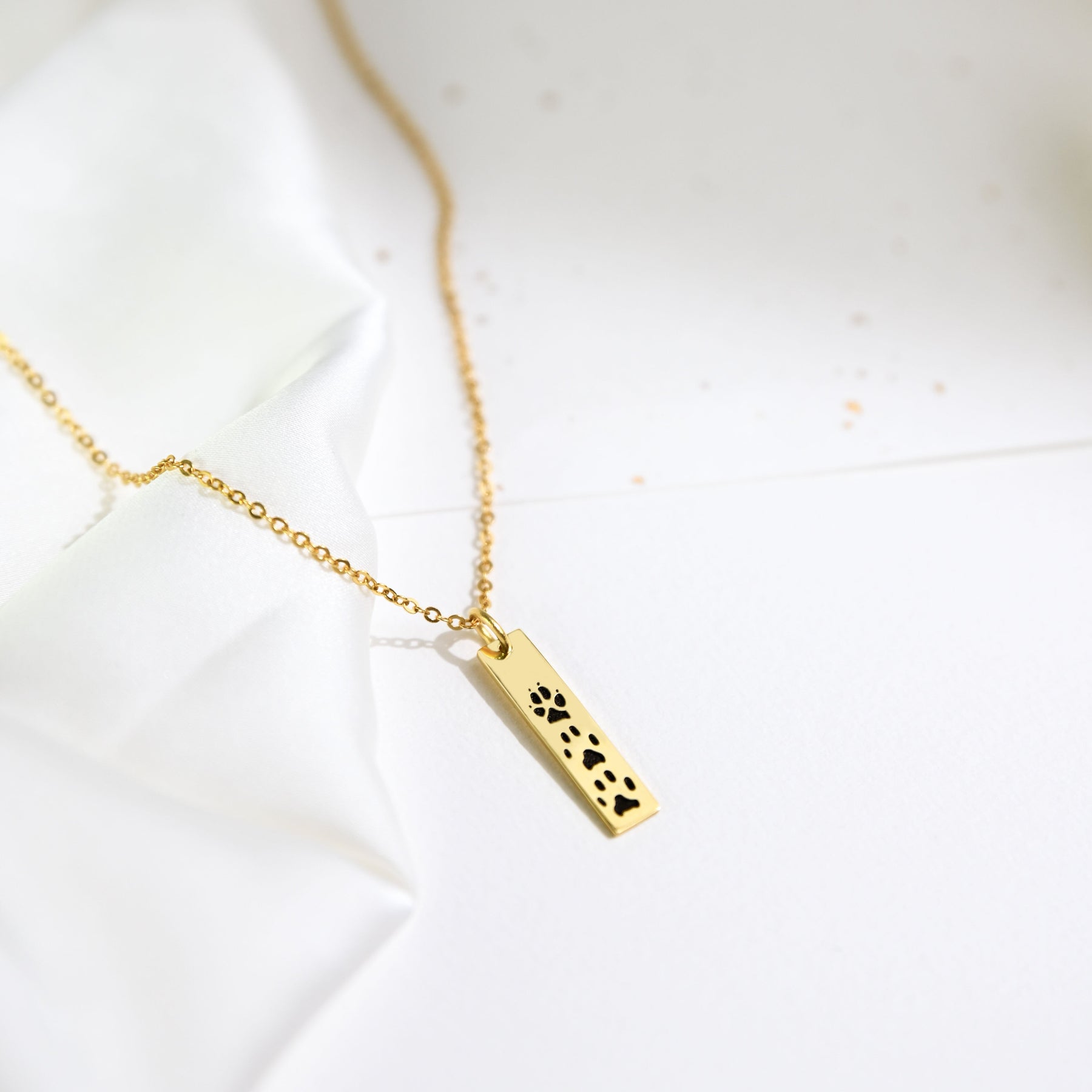 Custom Paw Bar Pendant