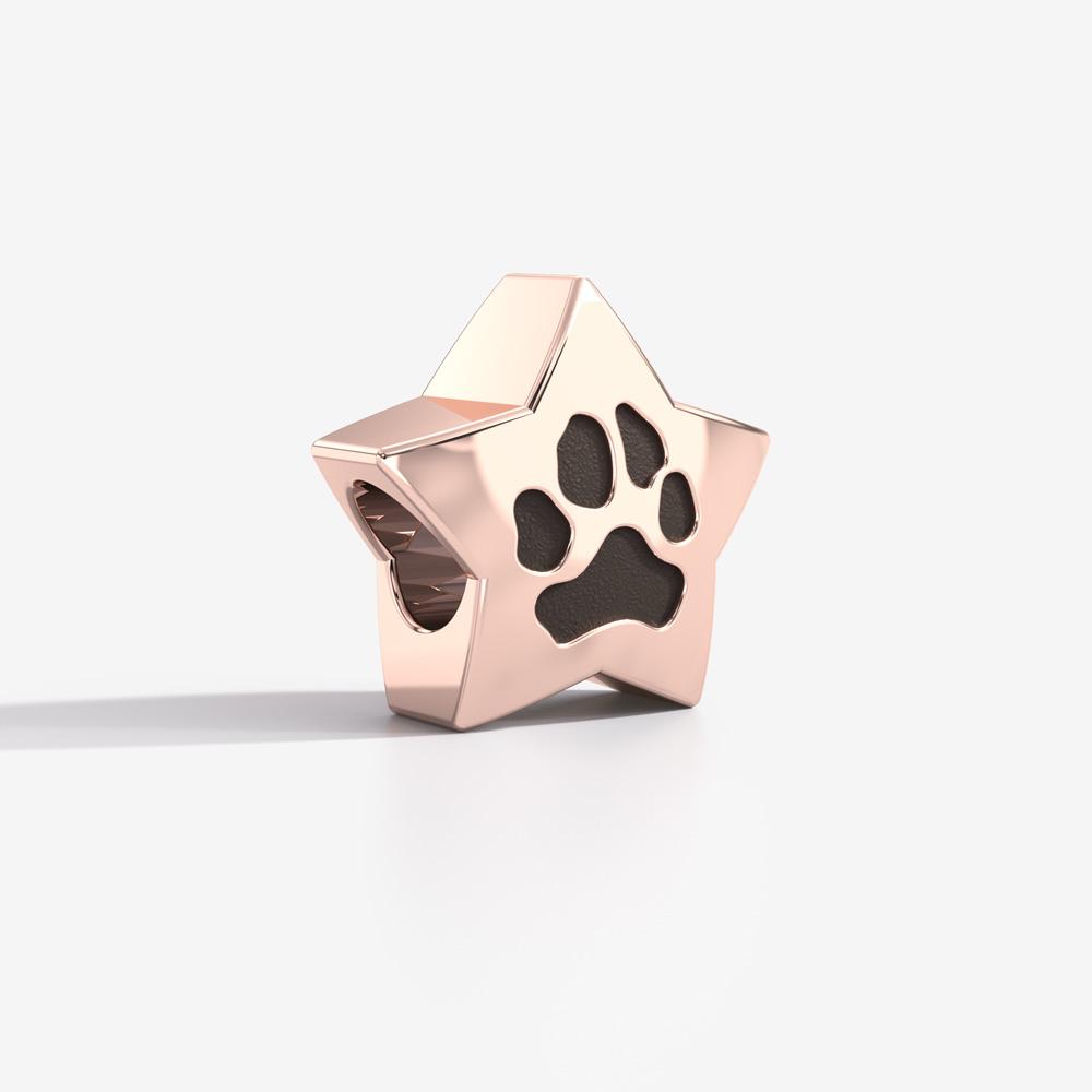 Custom Paw Star Charm for Pandora