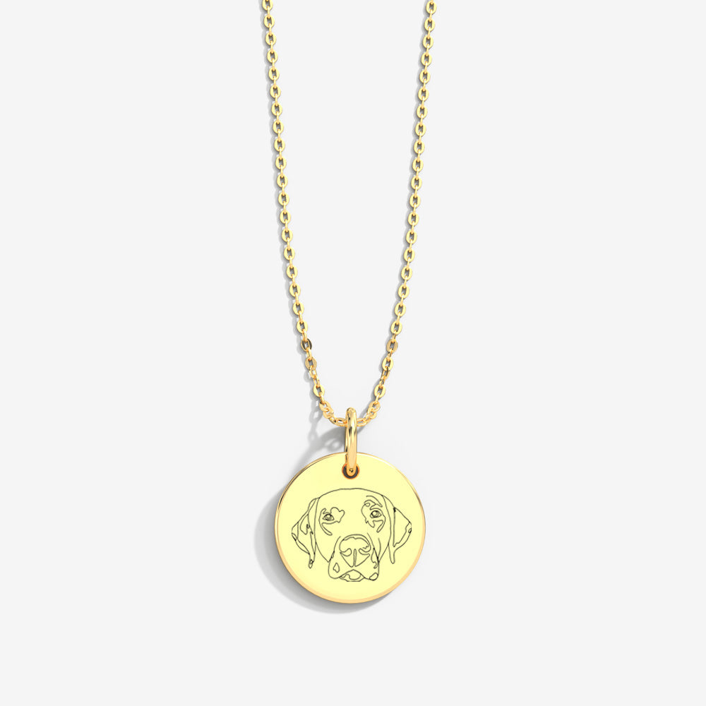 Custom Pet Lineart Necklace