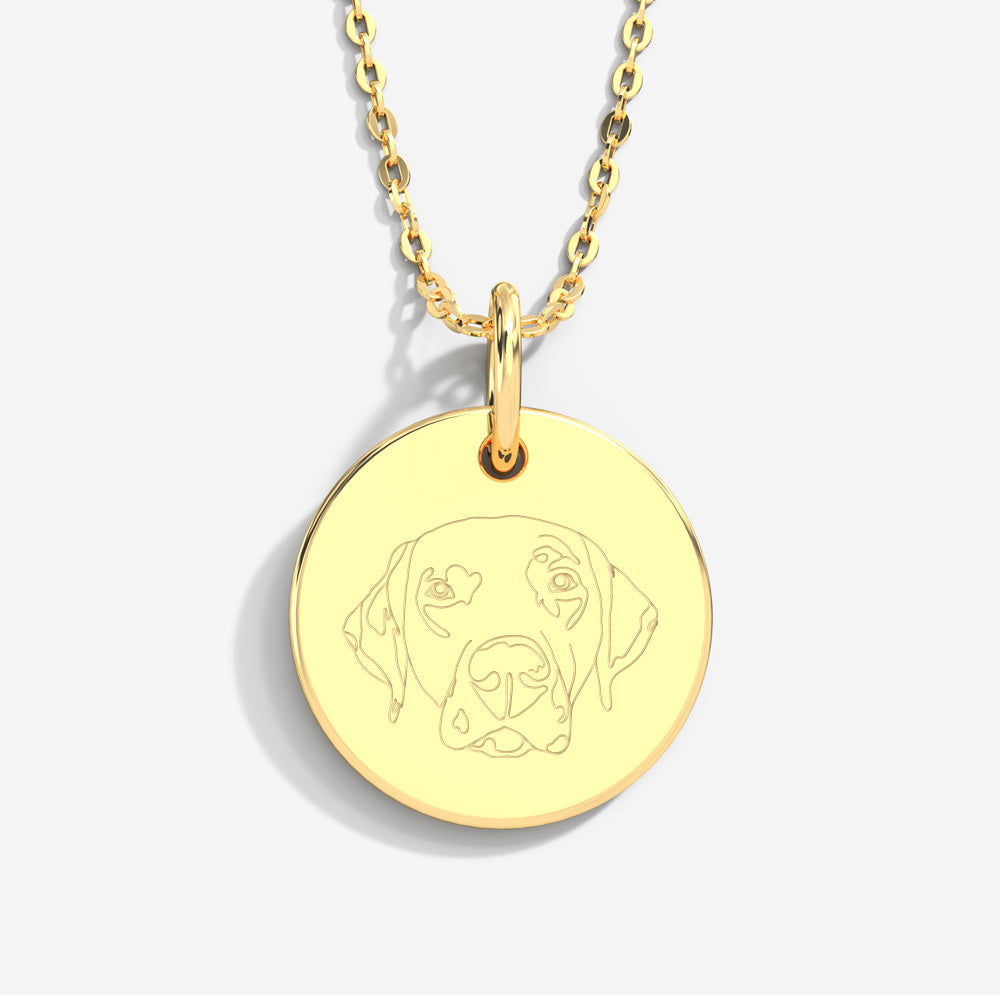 Custom Pet Lineart Necklace