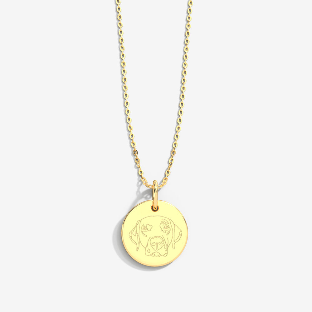 Custom Pet Lineart Necklace