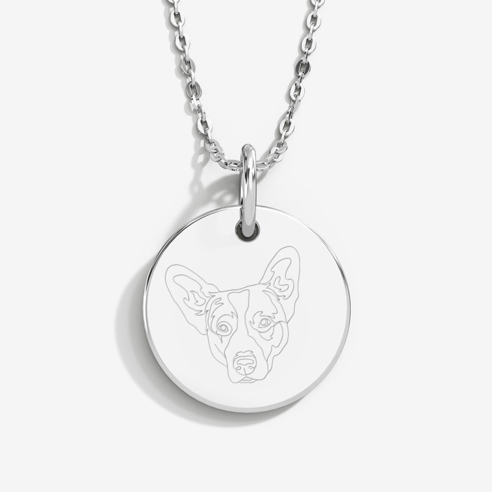 Custom Pet Lineart Necklace