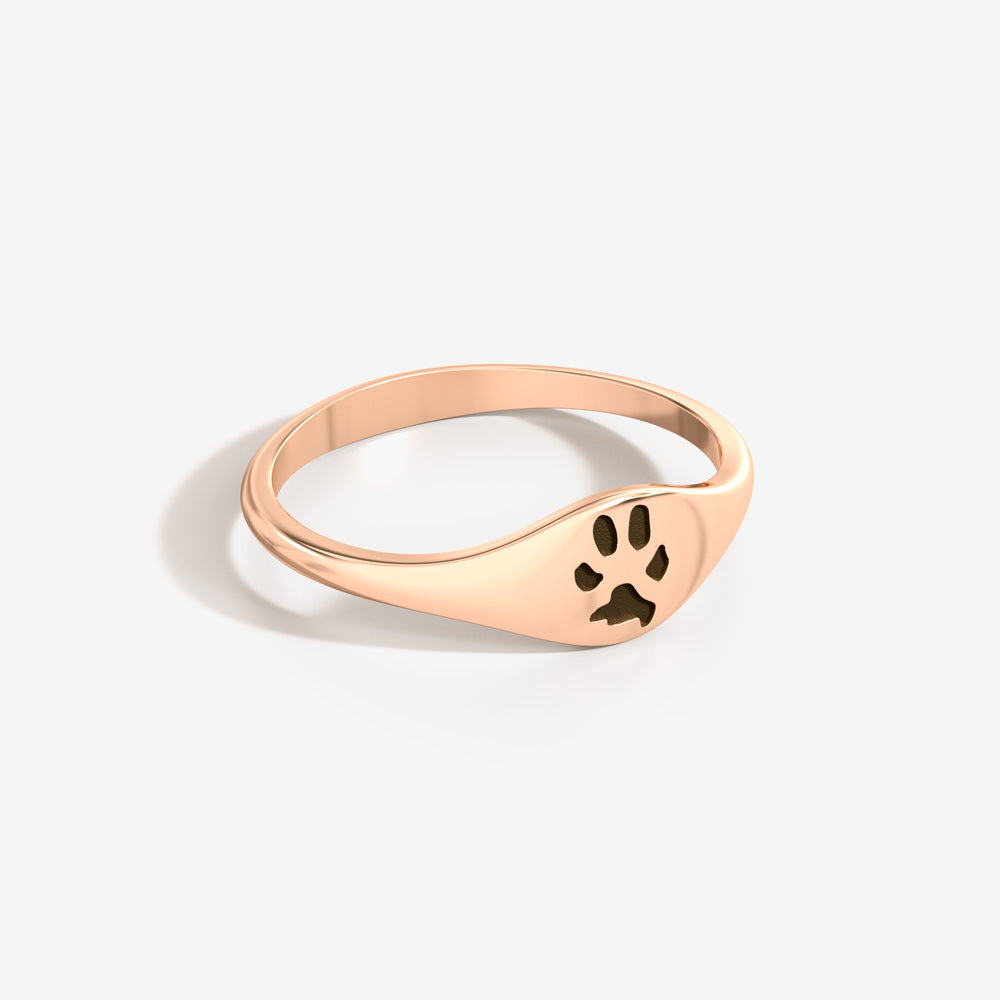 Custom Paw Curve Ring