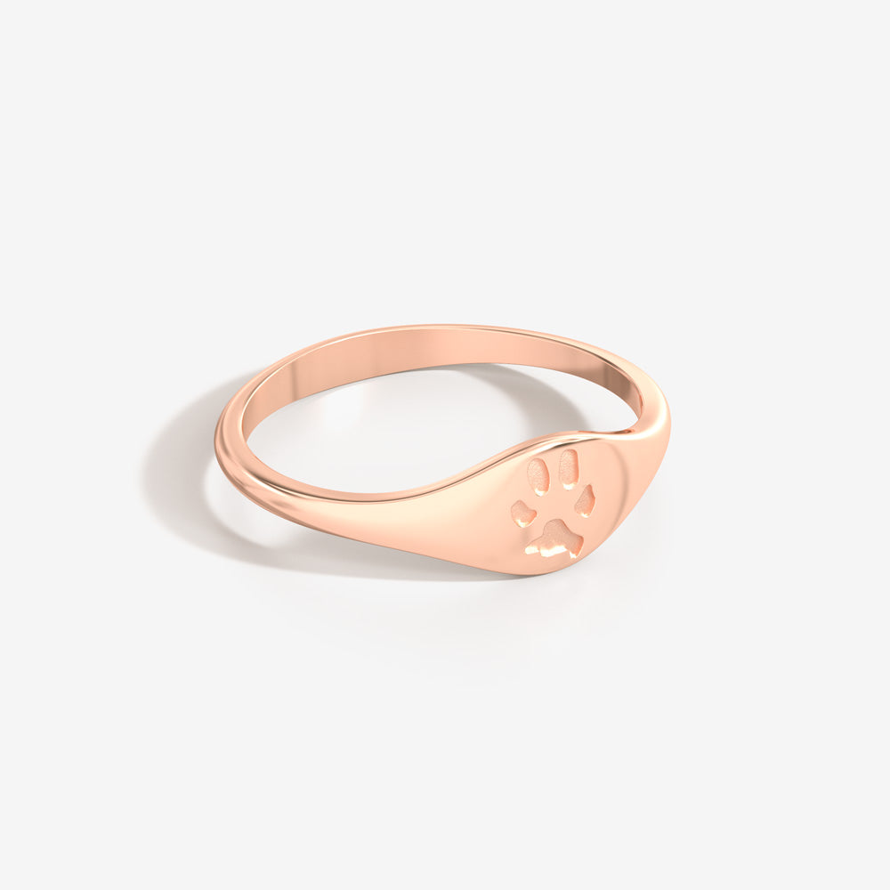 Custom Paw Curve Ring