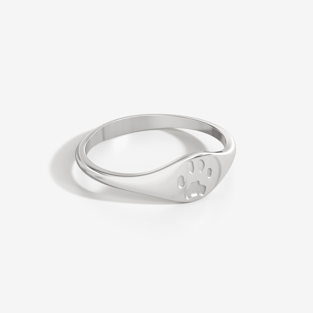 Custom Paw Curve Ring
