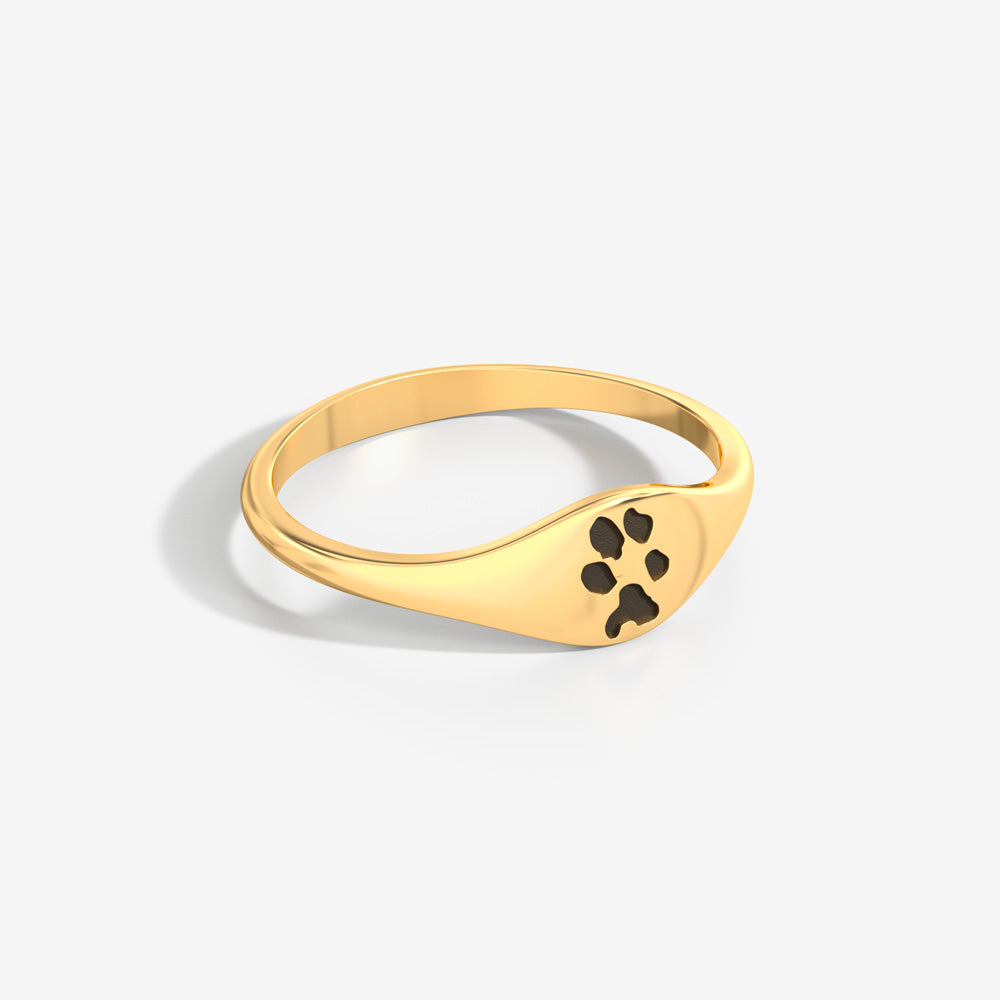 Custom Paw Curve Ring