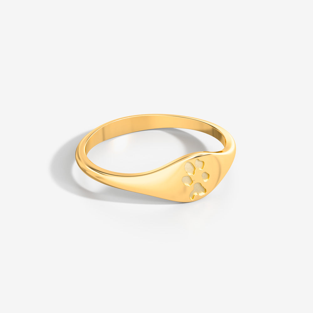 Custom Paw Curve Ring