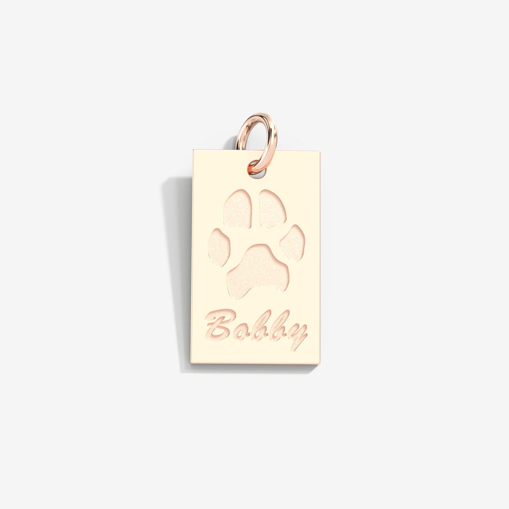 Double-Sided Custom Paw Tag Pendant