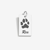 Double-Sided Custom Paw Tag Pendant