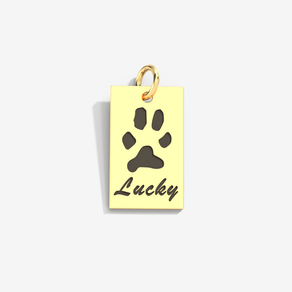 Double-Sided Custom Paw Tag Pendant