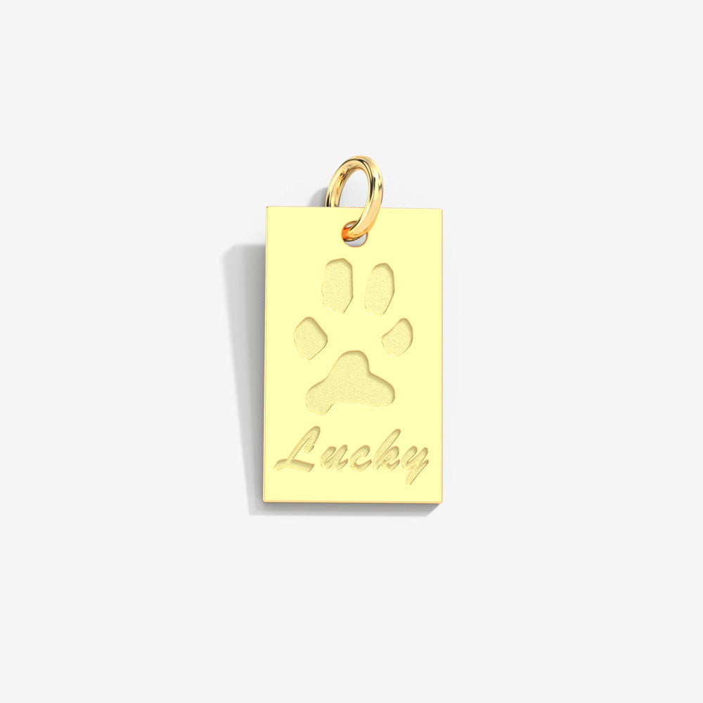 Double-Sided Custom Paw Tag Pendant