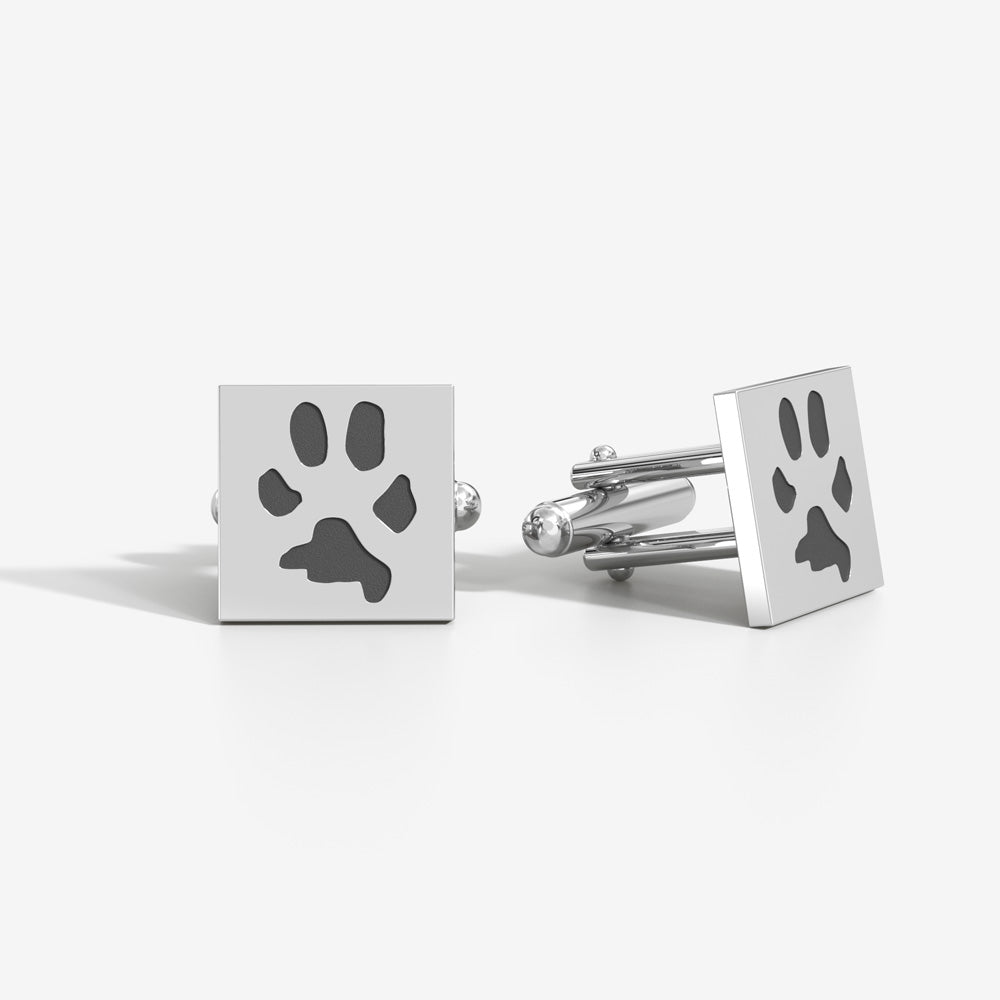 Custom Paw Square Cufflinks