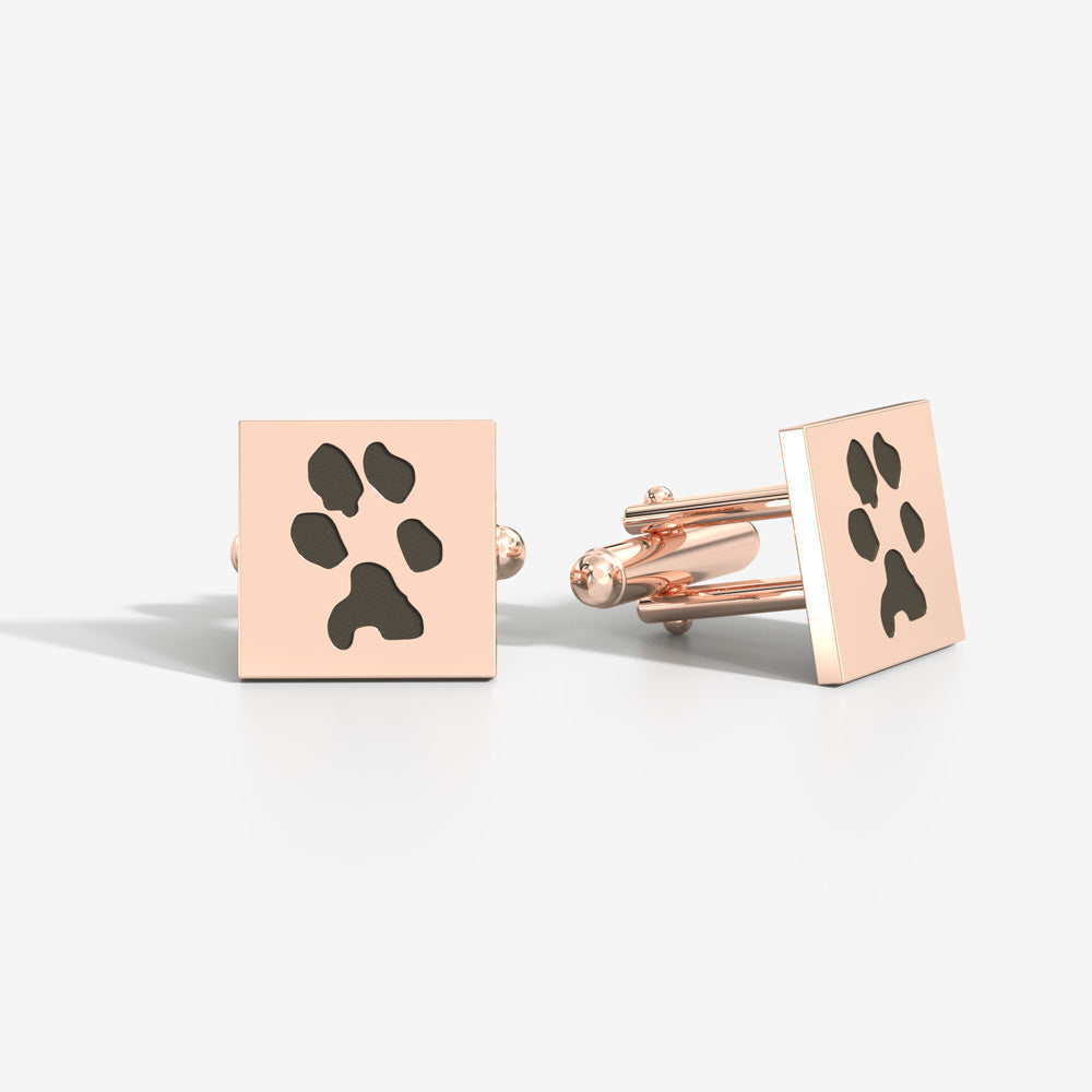 Custom Paw Square Cufflinks