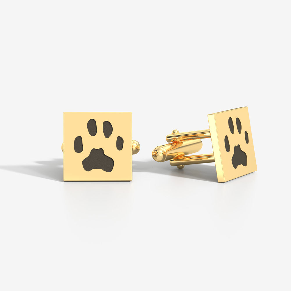 Custom Paw Square Cufflinks