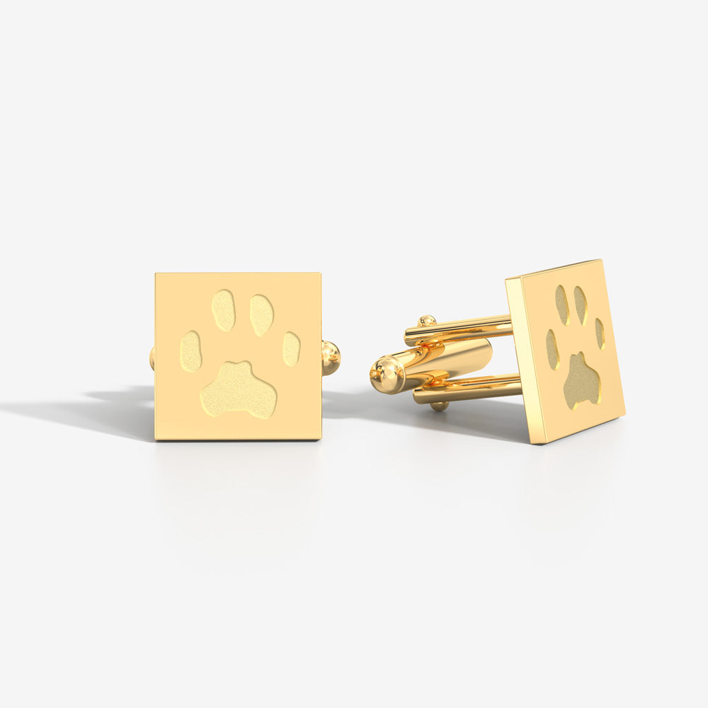 Custom Paw Square Cufflinks