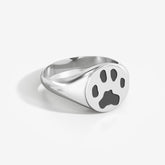 Custom Paw Signet Ring