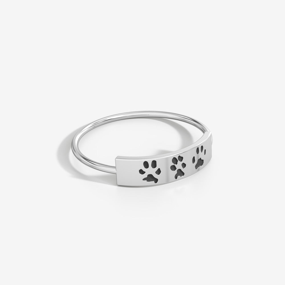 Custom Paw Bar Ring