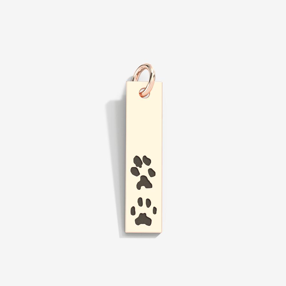 Custom Paw Bar Pendant