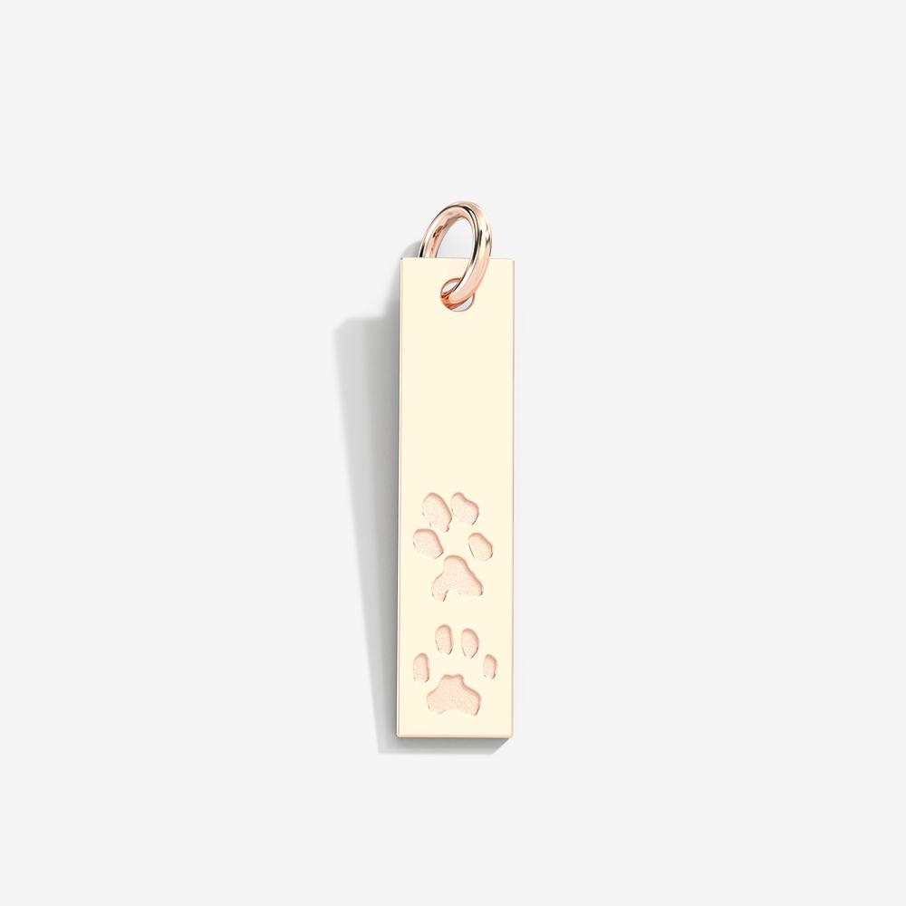 Custom Paw Bar Pendant
