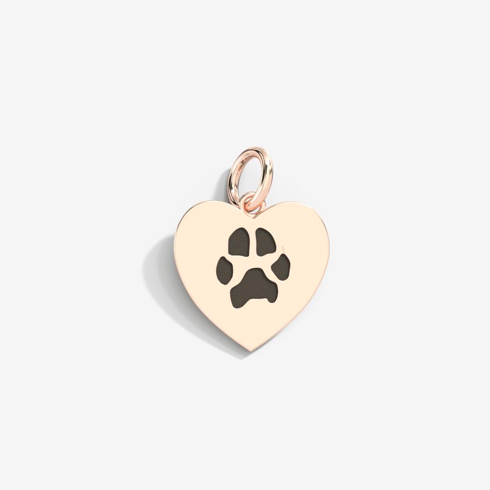 Custom Paw Heart Pendant