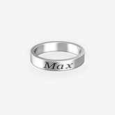 Custom Text Ring Ring Custom Paw Jewelry Sterling Silver 3.5