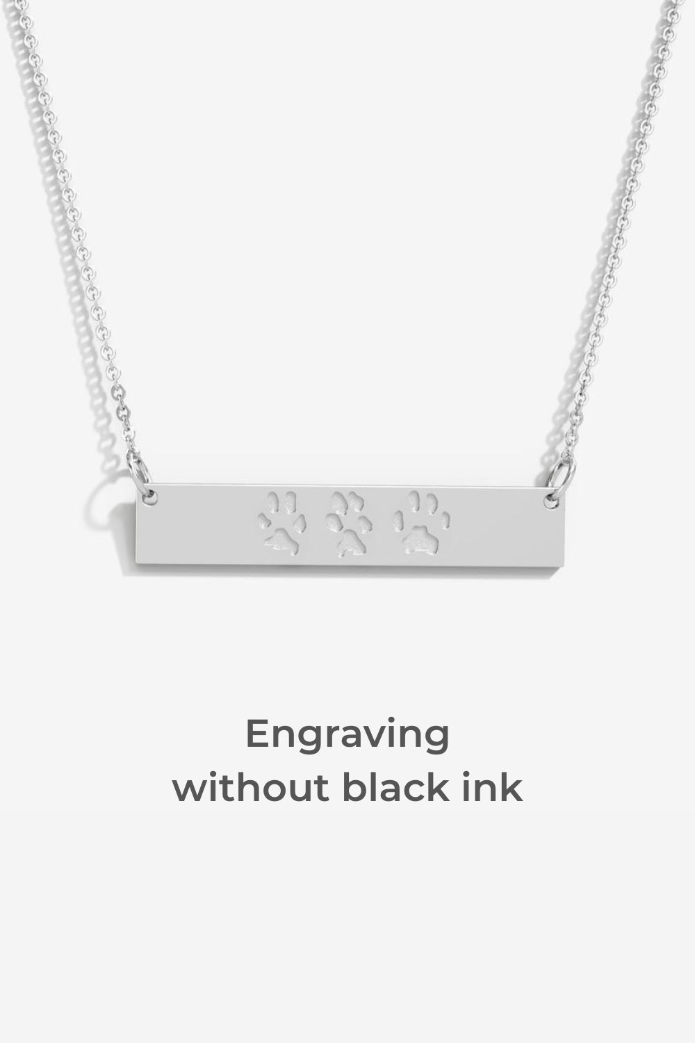 Custom Paw Bar Necklace