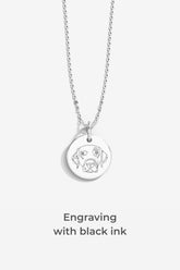 Double-Sided Custom Pet Lineart Necklace