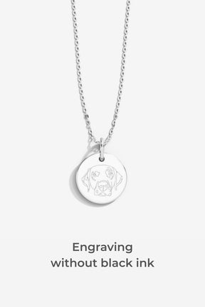 Double-Sided Custom Pet Lineart Necklace