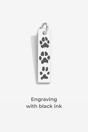 Custom Paw Bar Pendant