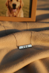 Custom Paw Bar Necklace