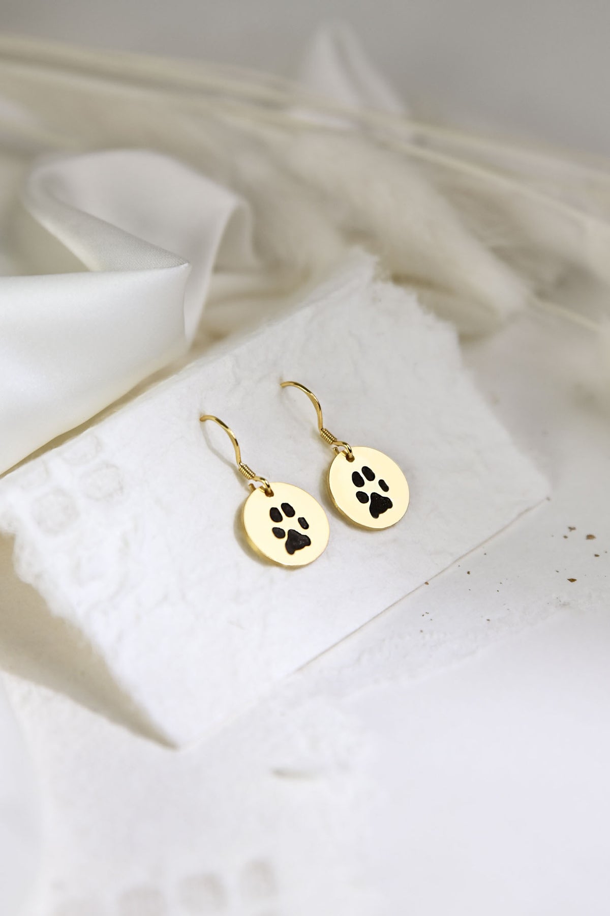 Custom Paw Hanging Earrings