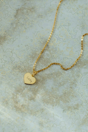 Double-Sided Custom Paw Heart Necklace