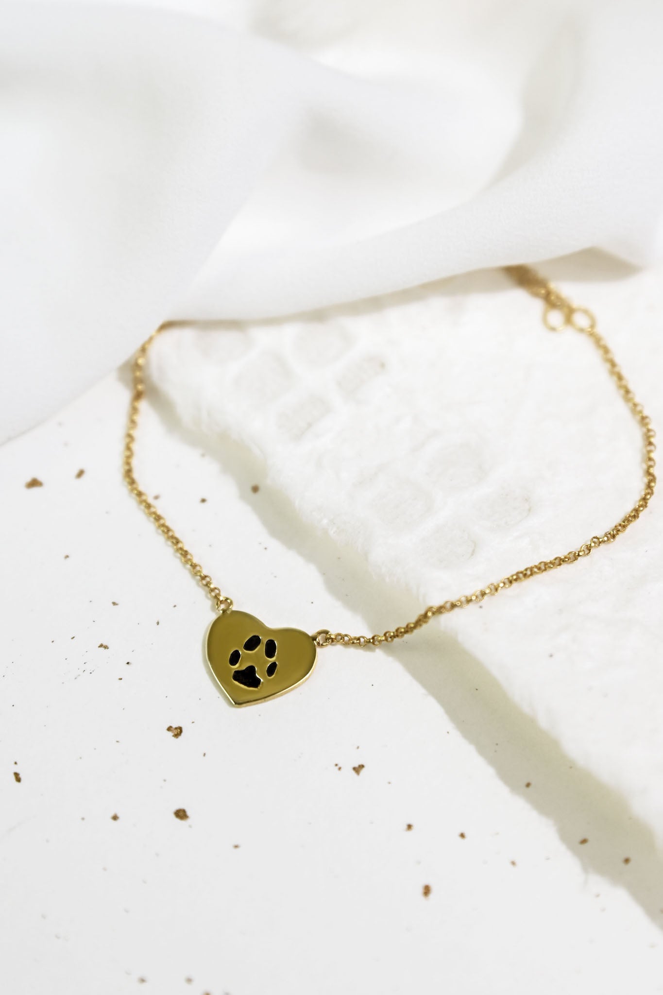 Custom Paw Heart Bracelet