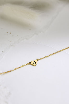 Double-Sided Custom Paw Heart Bracelet