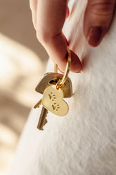 Custom Paw Heart Keychain