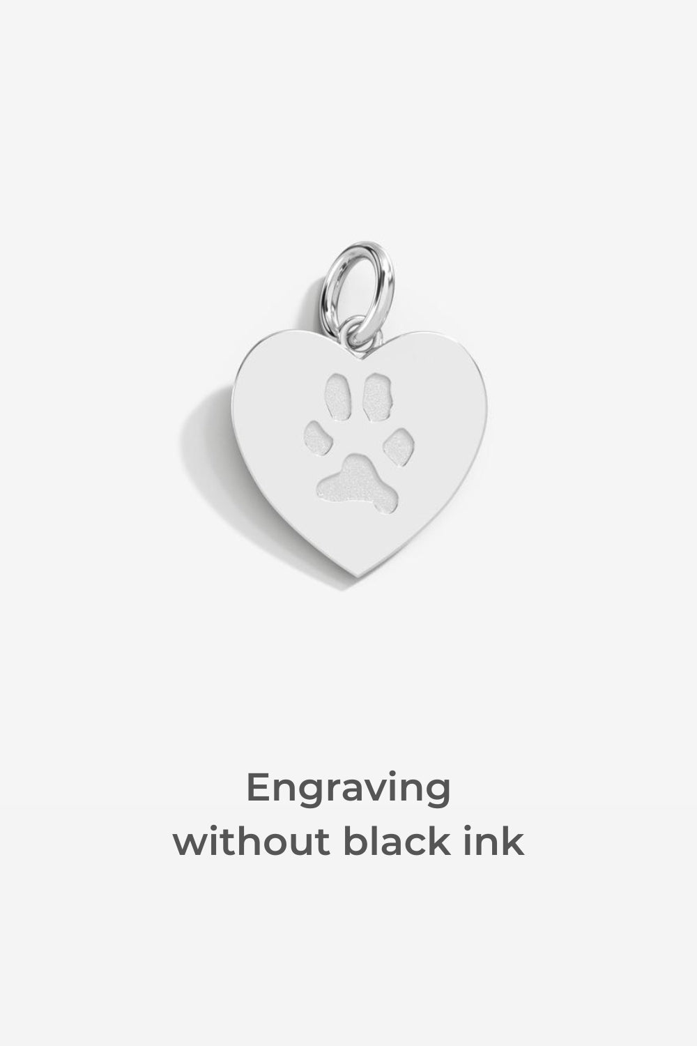 Double-Sided Custom Paw Heart Pendant