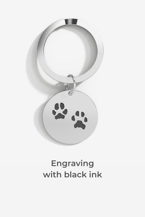 Custom Paw Keychain