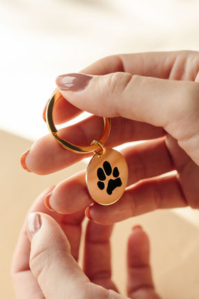 Custom Paw Keychain