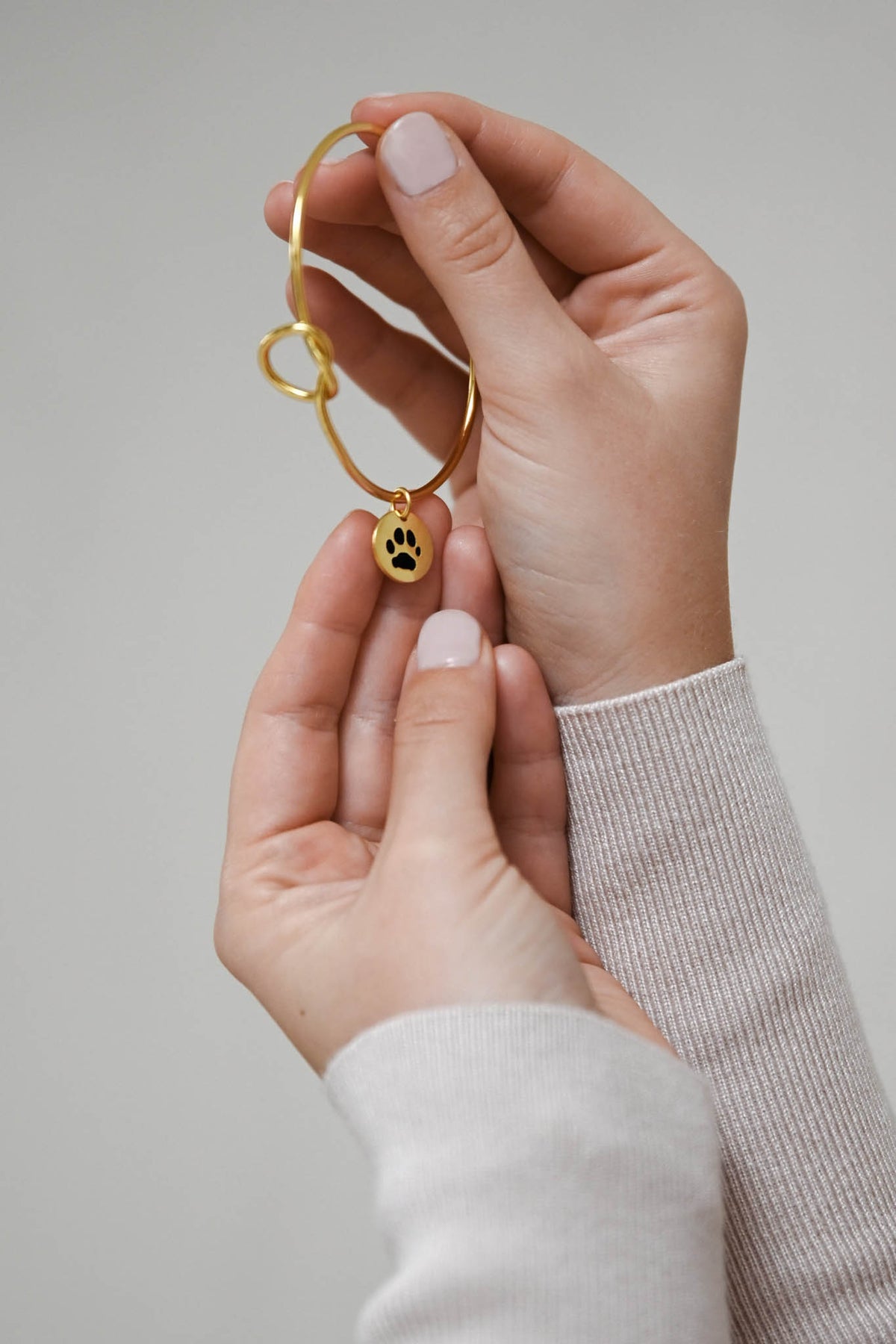 Custom Paw Knot Bracelet