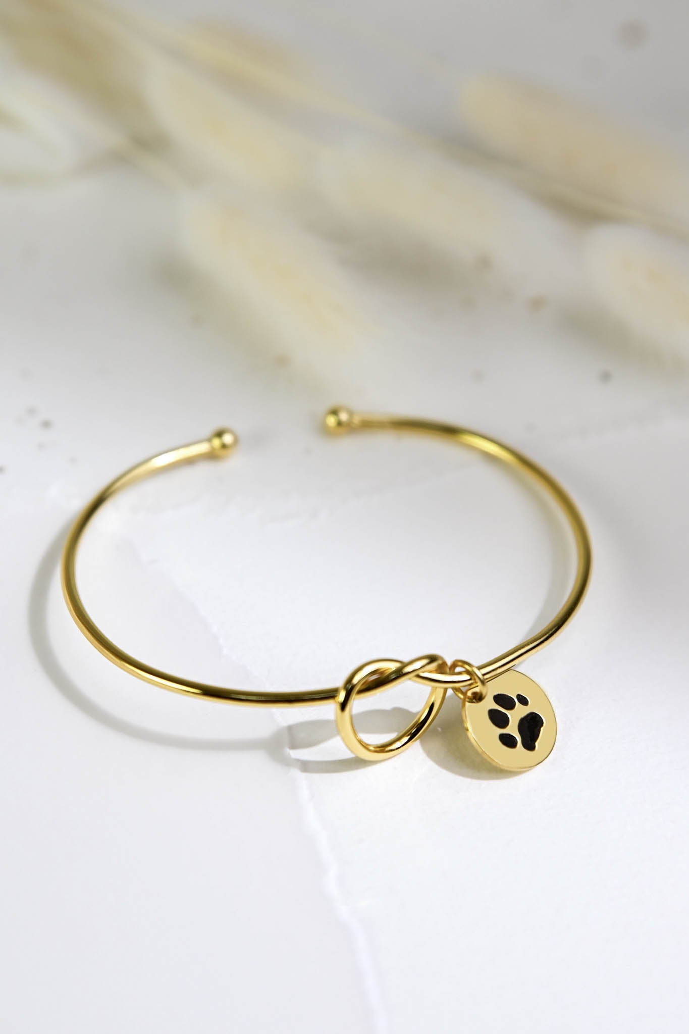 Custom Paw Knot Bracelet