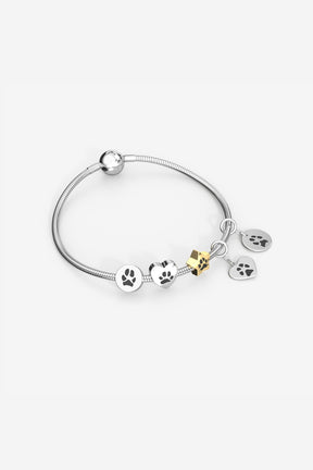 Custom Paw Heart Charm for Pandora